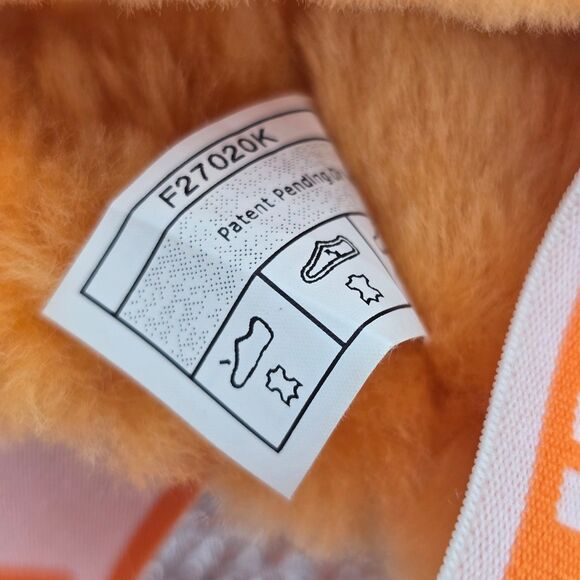 UGG Oh Yeah Orange Furry Fuzzy Comfort Slide Slippers Size 8 - Picture 8 of 10